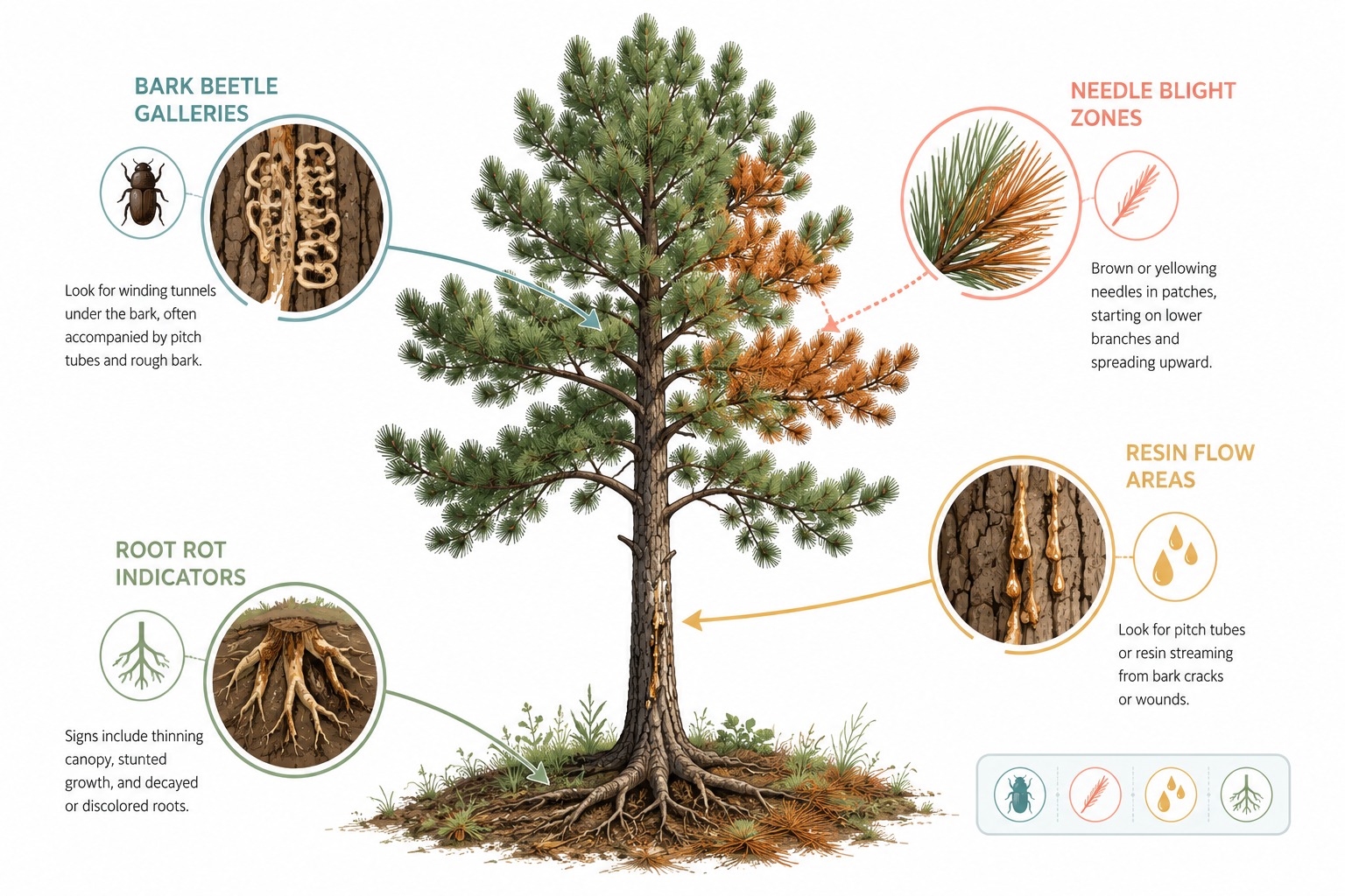 How to Prevent Fusiform Rust on Pine Trees