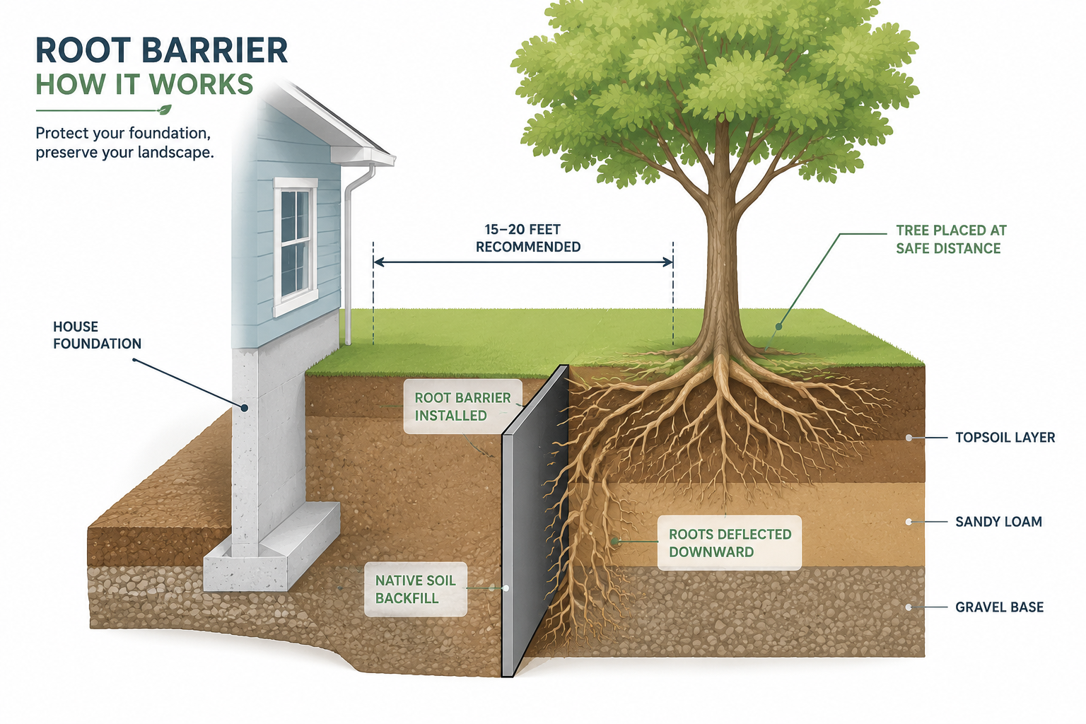 What's the Best Way to Prevent Tree Root Foundation Damage